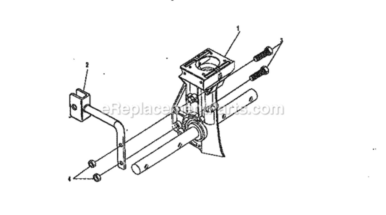 Page D Diagram and Parts List for  Craftsman Cultivator