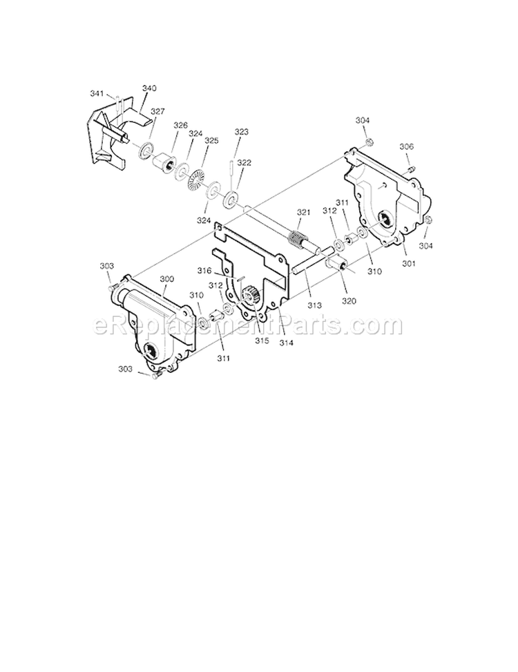 Page C Diagram and Parts List for  Craftsman Snow Blower