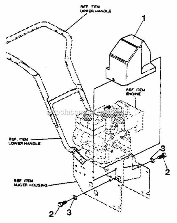 Page G Diagram and Parts List for  Craftsman Snow Blower