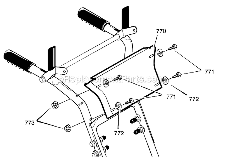 Panel/Decals Diagram and Parts List for  Craftsman Snow Blower