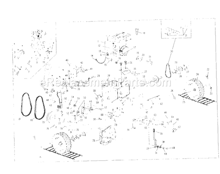 Wheel Assembly Diagram and Parts List for  Craftsman Snow Blower