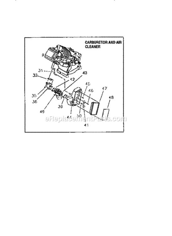 Page D Diagram and Parts List for  Craftsman Generator