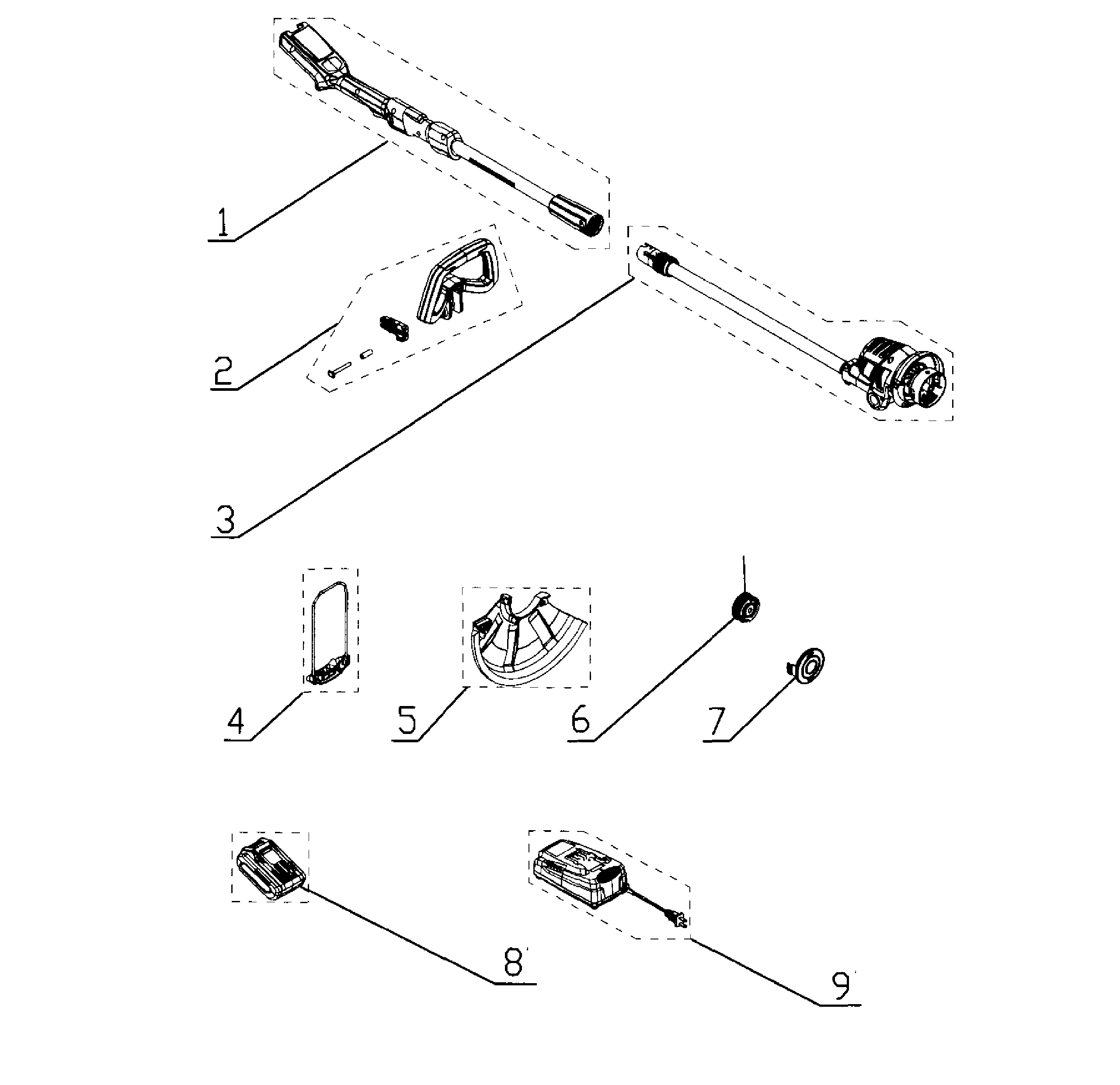 Trimmer Diagram and Parts List for  Craftsman Trimmer