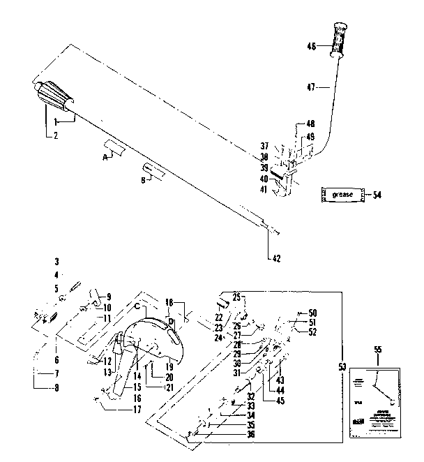 Replacement Parts Diagram and Parts List for  Craftsman Edger