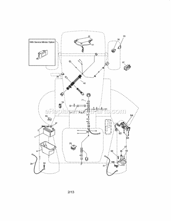 Page A Diagram and Parts List for  Craftsman Lawn Tractor