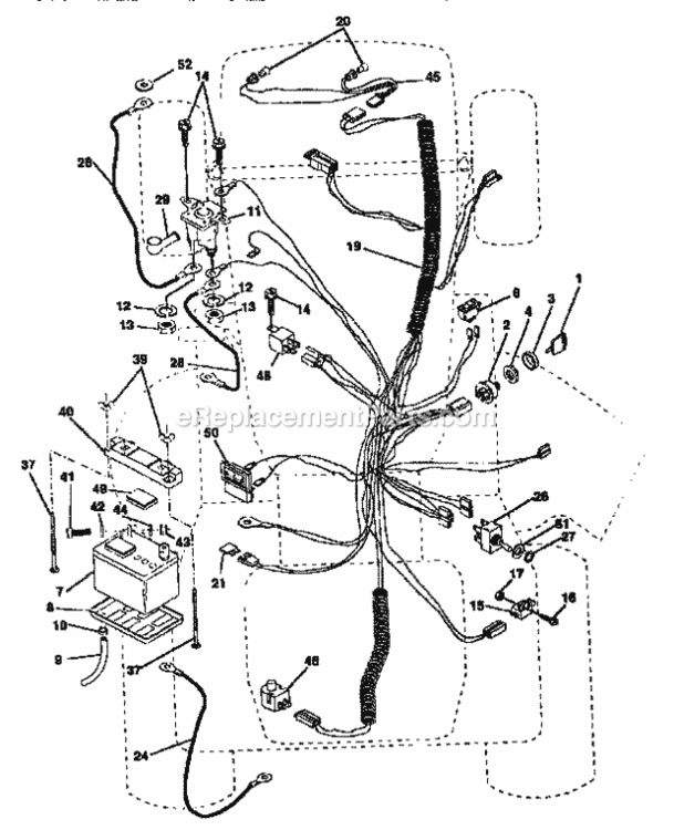 Page C Diagram and Parts List for  Craftsman Lawn Tractor