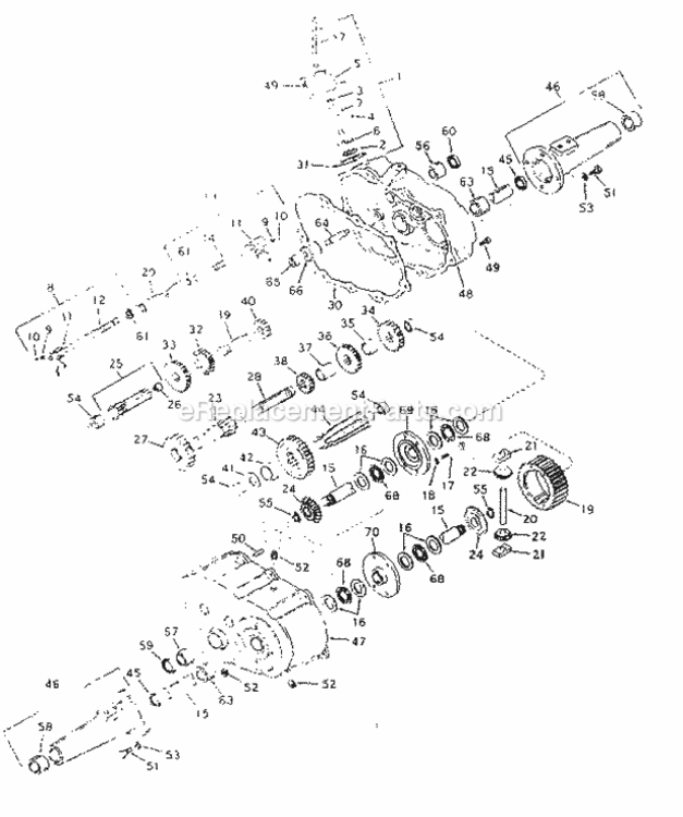 Page D Diagram and Parts List for  Craftsman Lawn Tractor
