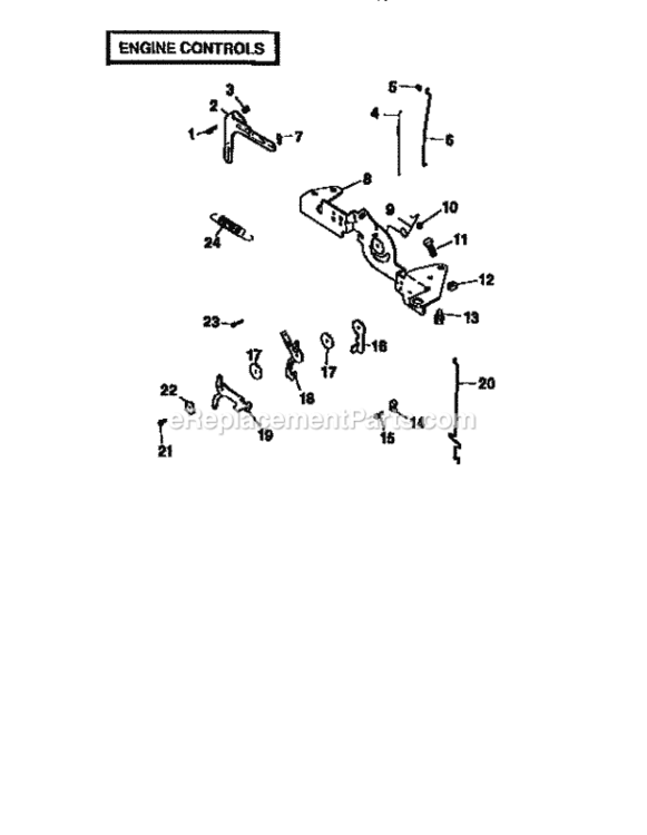 Page Q Diagram and Parts List for  Craftsman Lawn Tractor