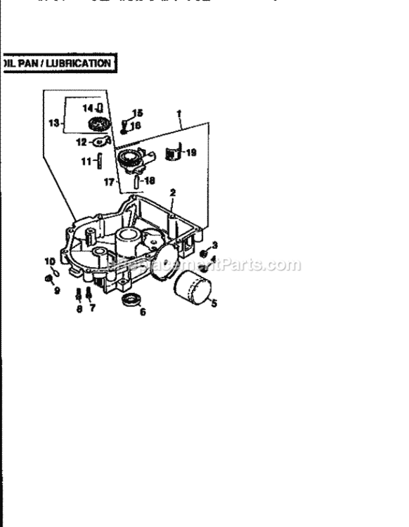 Page T Diagram and Parts List for  Craftsman Lawn Tractor