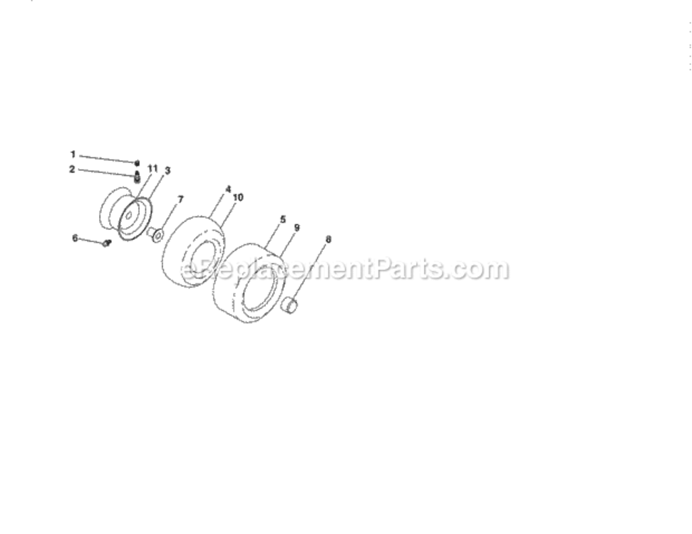 Page P Diagram and Parts List for  Craftsman Lawn Tractor
