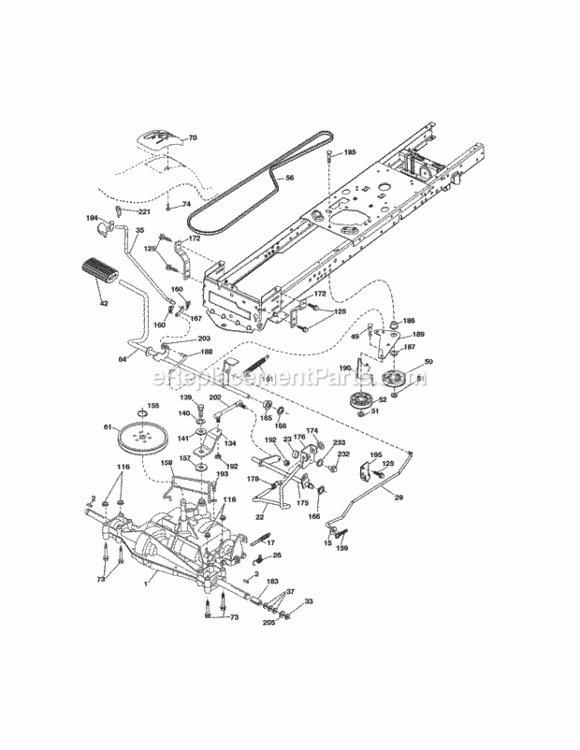 Page I Diagram and Parts List for  Craftsman Lawn Tractor