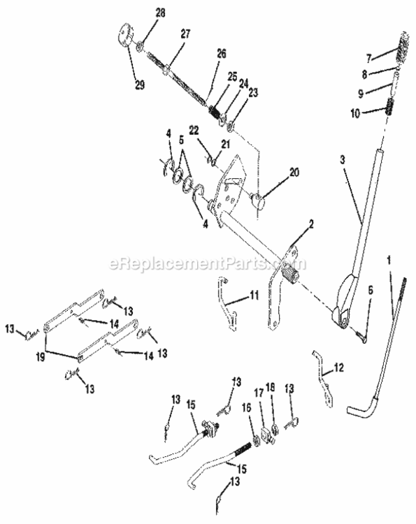 Page I Diagram and Parts List for  Craftsman Lawn Tractor