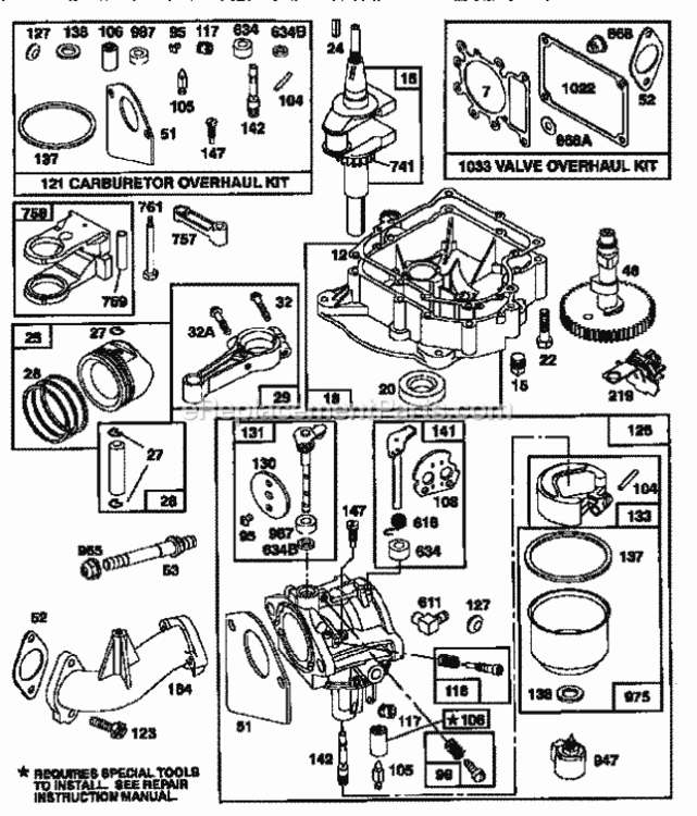 Page M Diagram and Parts List for  Craftsman Lawn Tractor