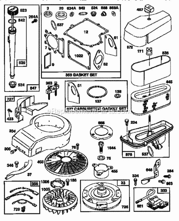 Page N Diagram and Parts List for  Craftsman Lawn Tractor