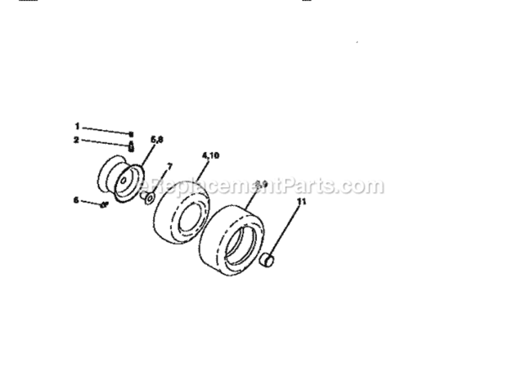Page G Diagram and Parts List for  Craftsman Lawn Tractor