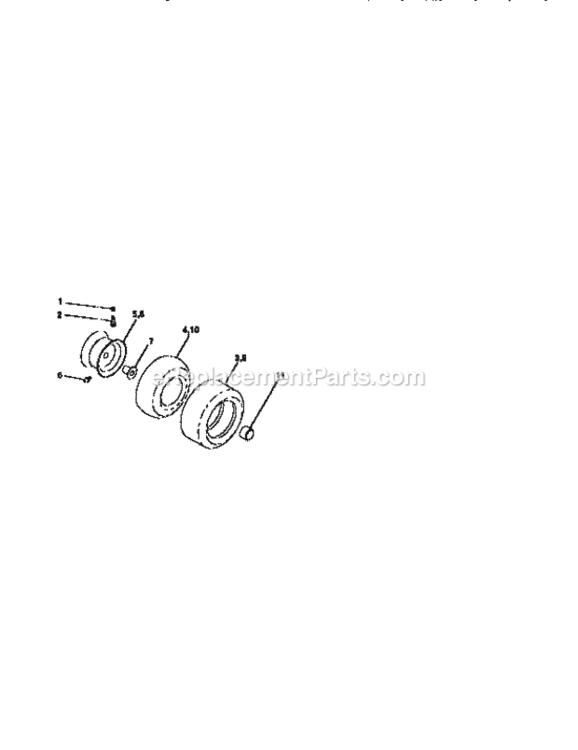 Page G Diagram and Parts List for  Craftsman Lawn Tractor
