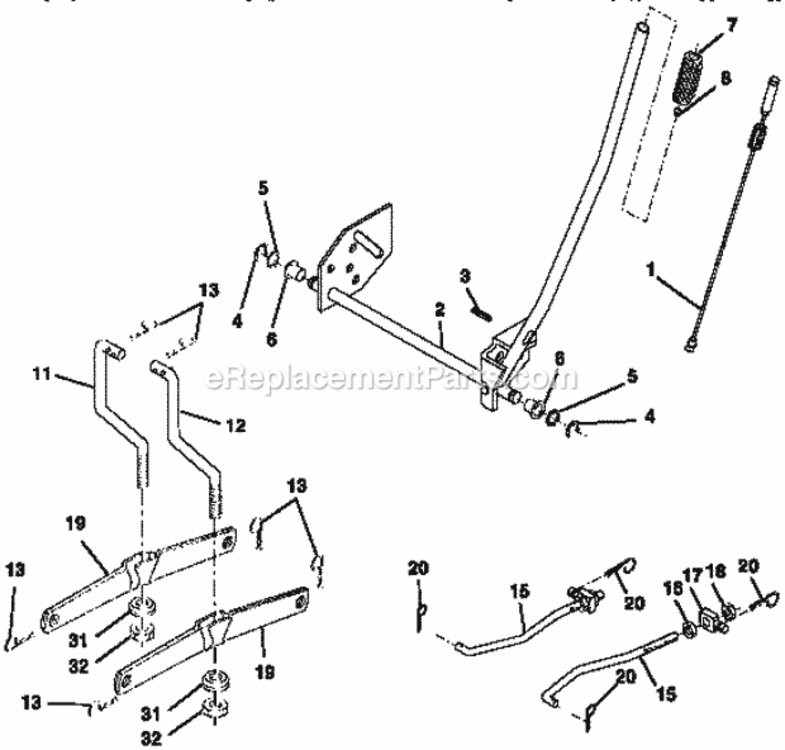 Page I Diagram and Parts List for  Craftsman Lawn Tractor