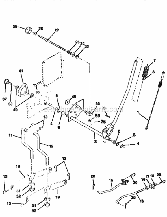Page I Diagram and Parts List for 917259580  Craftsman Lawn Tractor