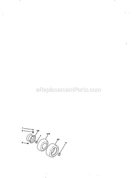 Page H Diagram and Parts List for  Craftsman Lawn Tractor