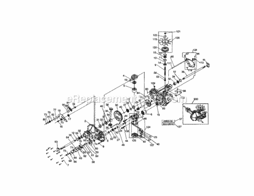Page I Diagram and Parts List for  Craftsman Lawn Tractor