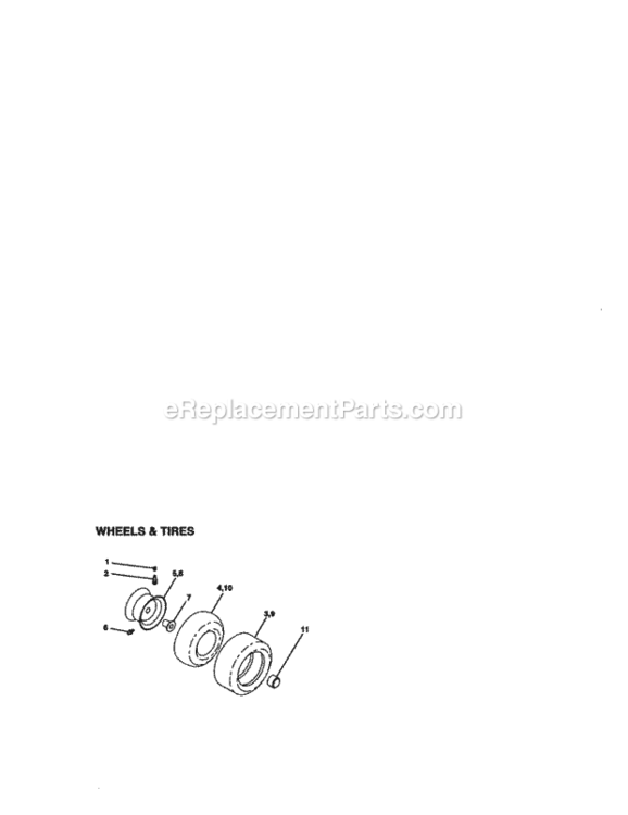 Page H Diagram and Parts List for  Craftsman Lawn Tractor