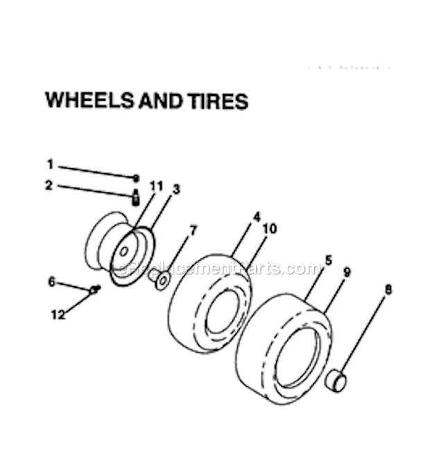 Page I Diagram and Parts List for  Craftsman Lawn Tractor