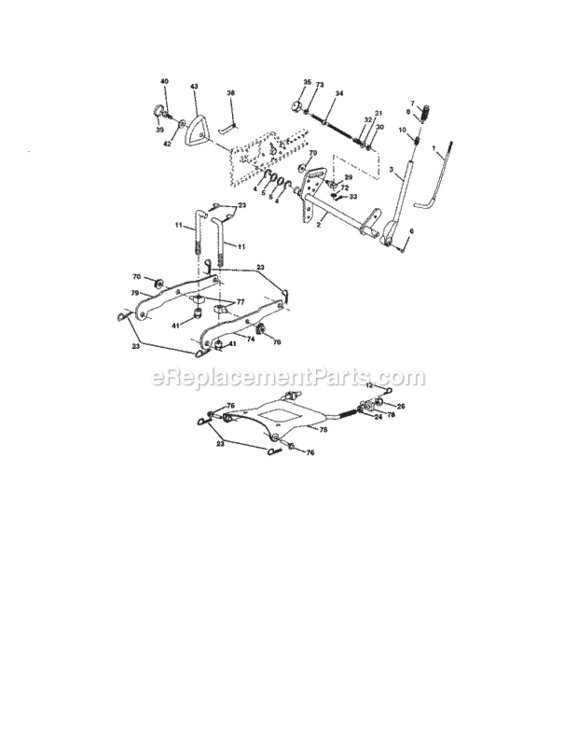 Page I Diagram and Parts List for  Craftsman Lawn Tractor