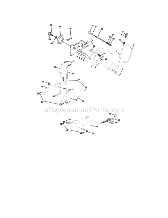 Page I Diagram and Parts List for  Craftsman Lawn Tractor