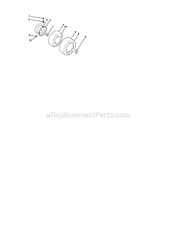 Page H Diagram and Parts List for  Craftsman Lawn Tractor