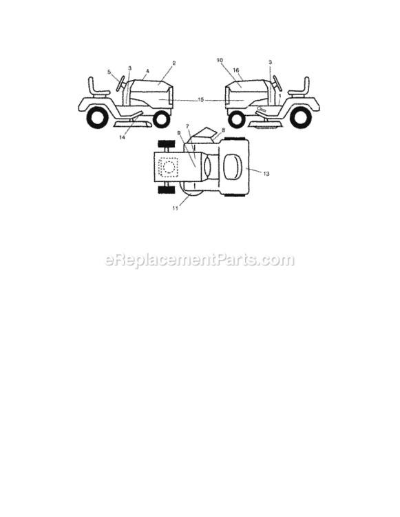 Page G Diagram and Parts List for  Craftsman Lawn Tractor