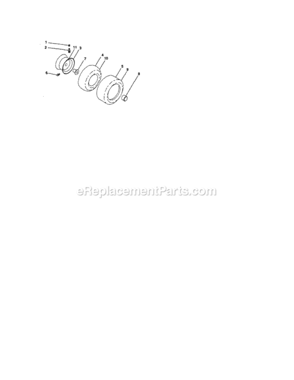 Page H Diagram and Parts List for  Craftsman Lawn Tractor