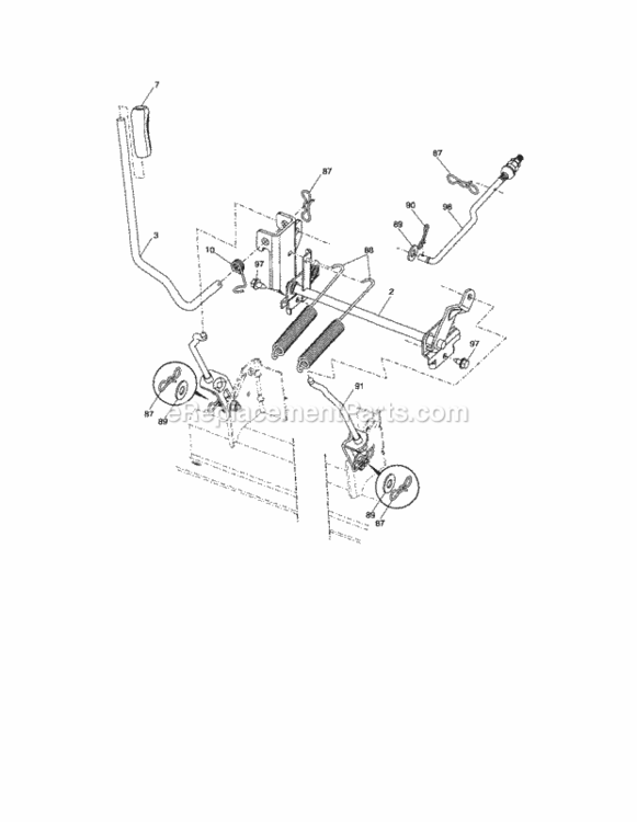 Page I Diagram and Parts List for  Craftsman Lawn Tractor