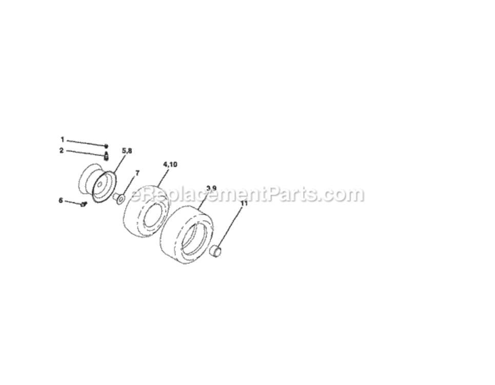 Page I Diagram and Parts List for  Craftsman Lawn Tractor