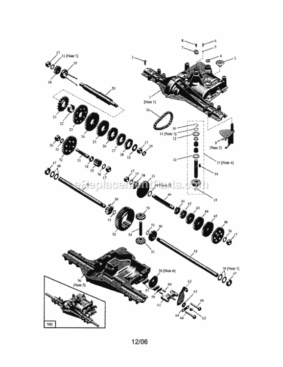 Page L Diagram and Parts List for  Craftsman Lawn Tractor