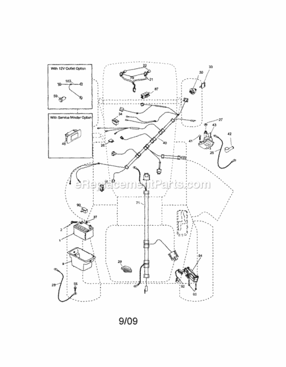 Page A Diagram and Parts List for  Craftsman Lawn Tractor