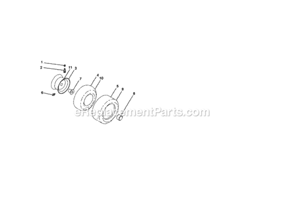 Page J Diagram and Parts List for  Craftsman Lawn Tractor