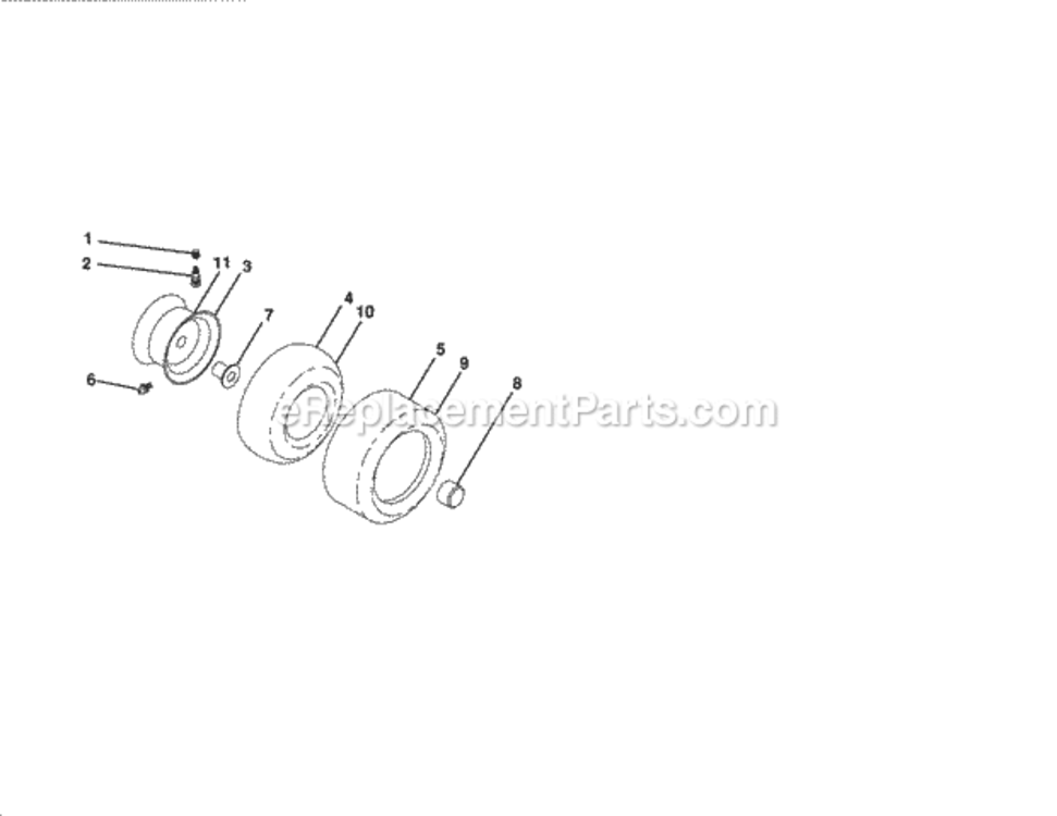 Page J Diagram and Parts List for  Craftsman Lawn Tractor