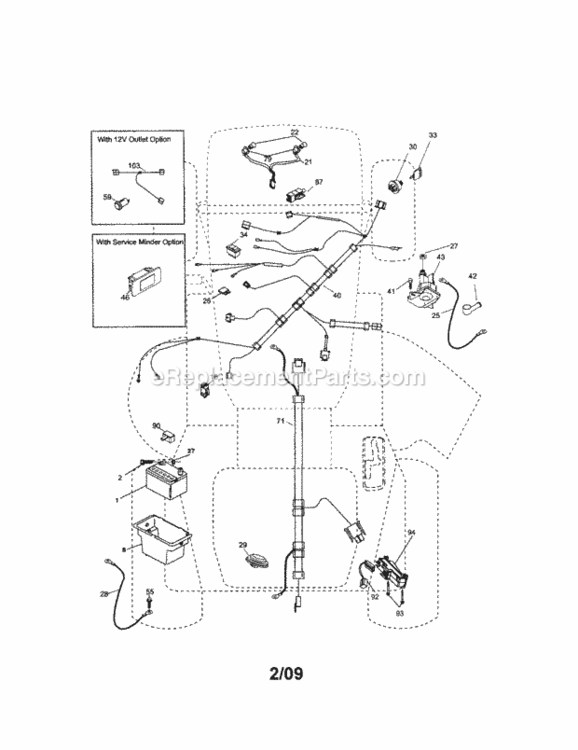 Page A Diagram and Parts List for  Craftsman Lawn Tractor