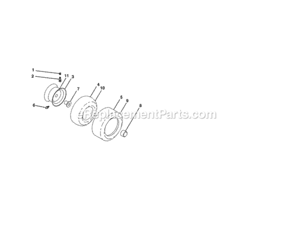 Page I Diagram and Parts List for  Craftsman Lawn Tractor