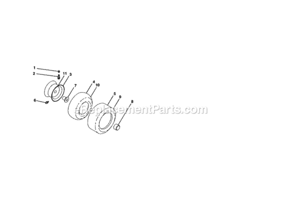Page G Diagram and Parts List for  Craftsman Lawn Tractor