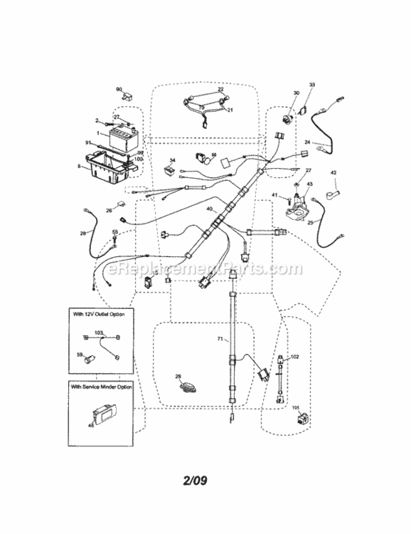 Page A Diagram and Parts List for  Craftsman Lawn Tractor