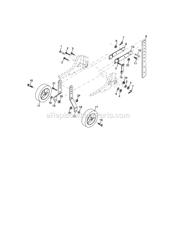 Page C Diagram and Parts List for  Craftsman Tiller