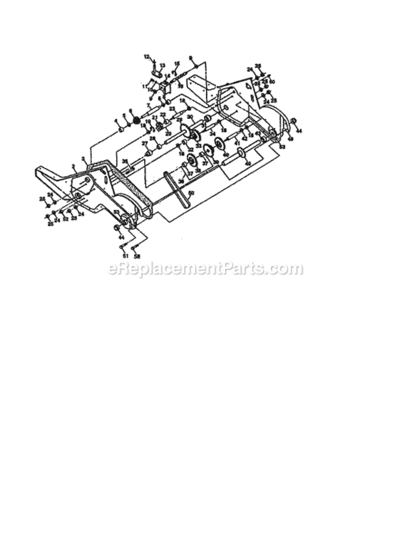 Page D Diagram and Parts List for  Craftsman Tiller