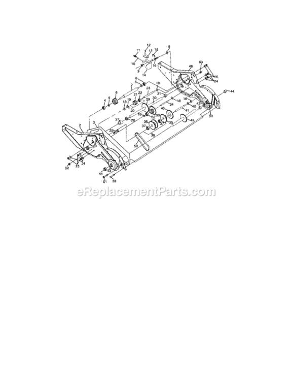Page D Diagram and Parts List for  Craftsman Tiller