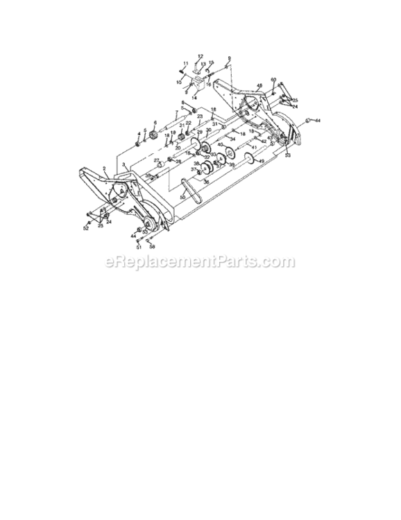 Page D Diagram and Parts List for  Craftsman Tiller