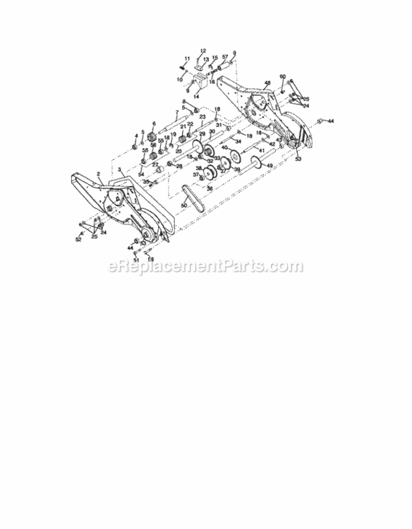Page D Diagram and Parts List for  Craftsman Tiller