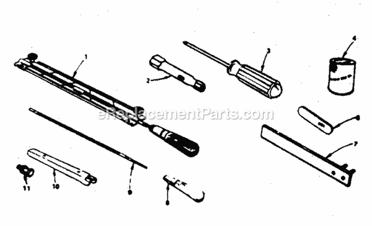 Maintenance Kit Diagram and Parts List for  Craftsman Chainsaw