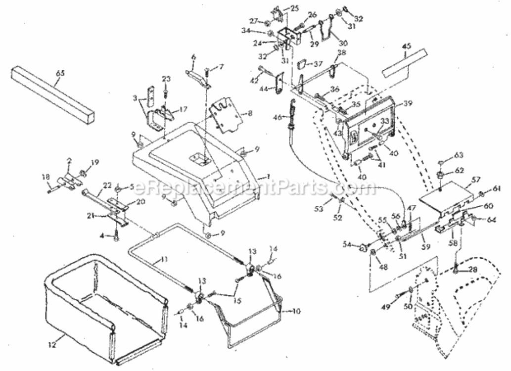 Page C Diagram and Parts List for  Craftsman Lawn Mower