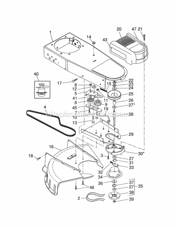 Page B Diagram and Parts List for 917773746  Craftsman Trimmer