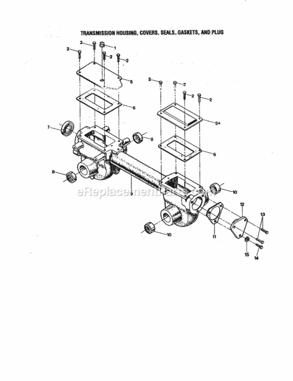 Page E Diagram and Parts List for  Craftsman Tiller